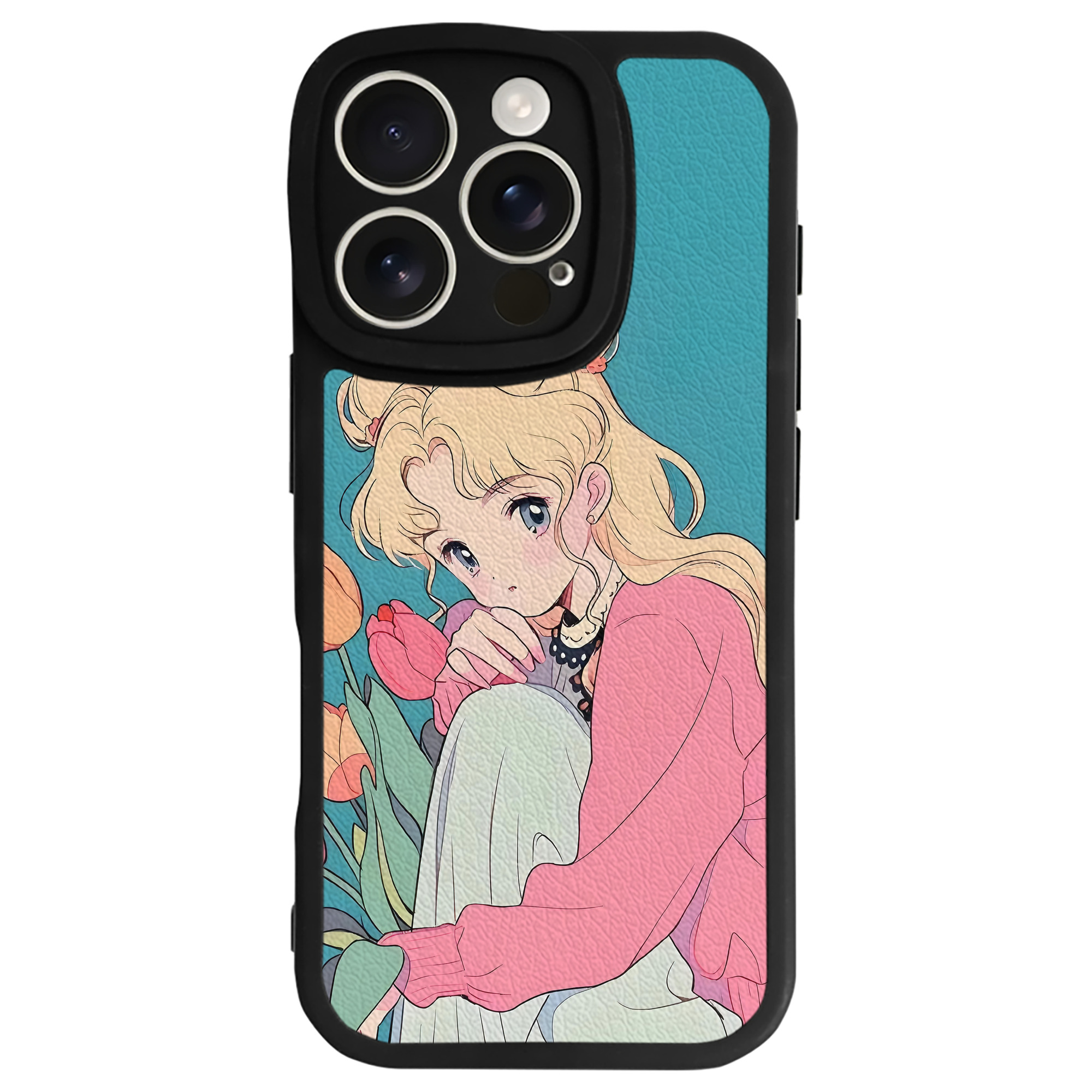 （画像用） 美少女戦士セーラームーン Sailor Moon 【iPhone 16シリーズ対応】シリコンスマホケース（レザー調） 材質：シリコン